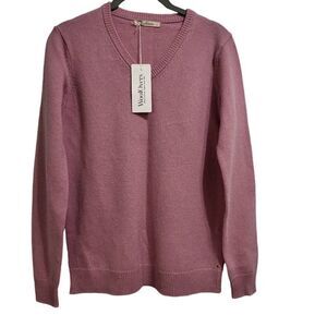 Woolovers lambs wool pink sweater in sz sm